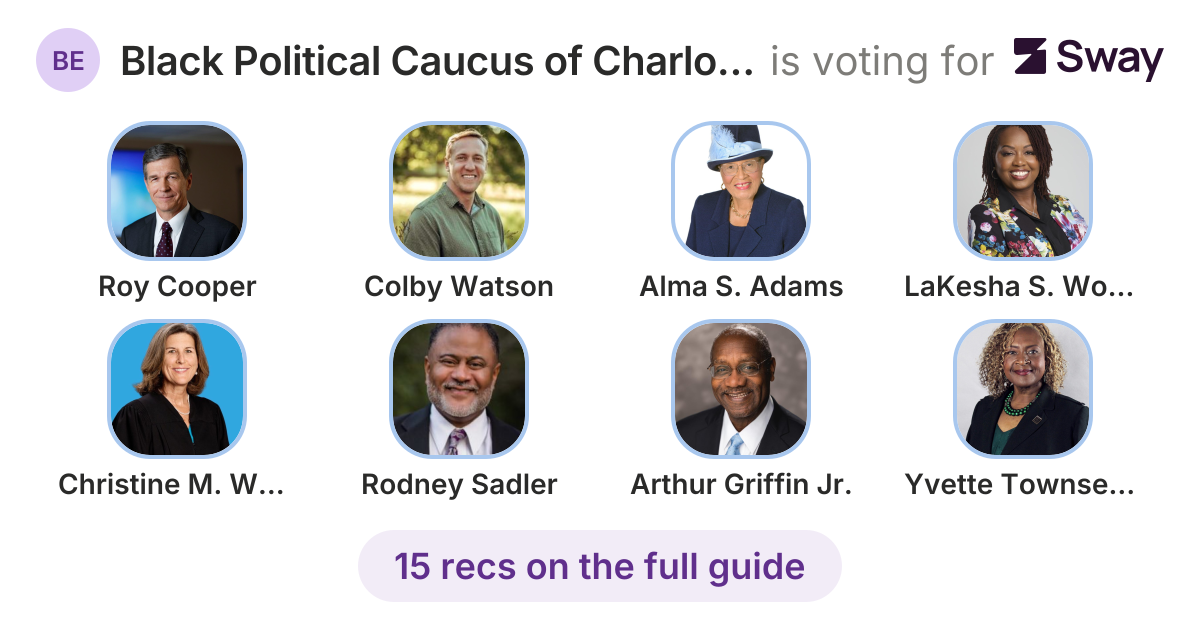 Black Political Caucus of Charlotte-Mecklenburg 2026 Endorsements ...