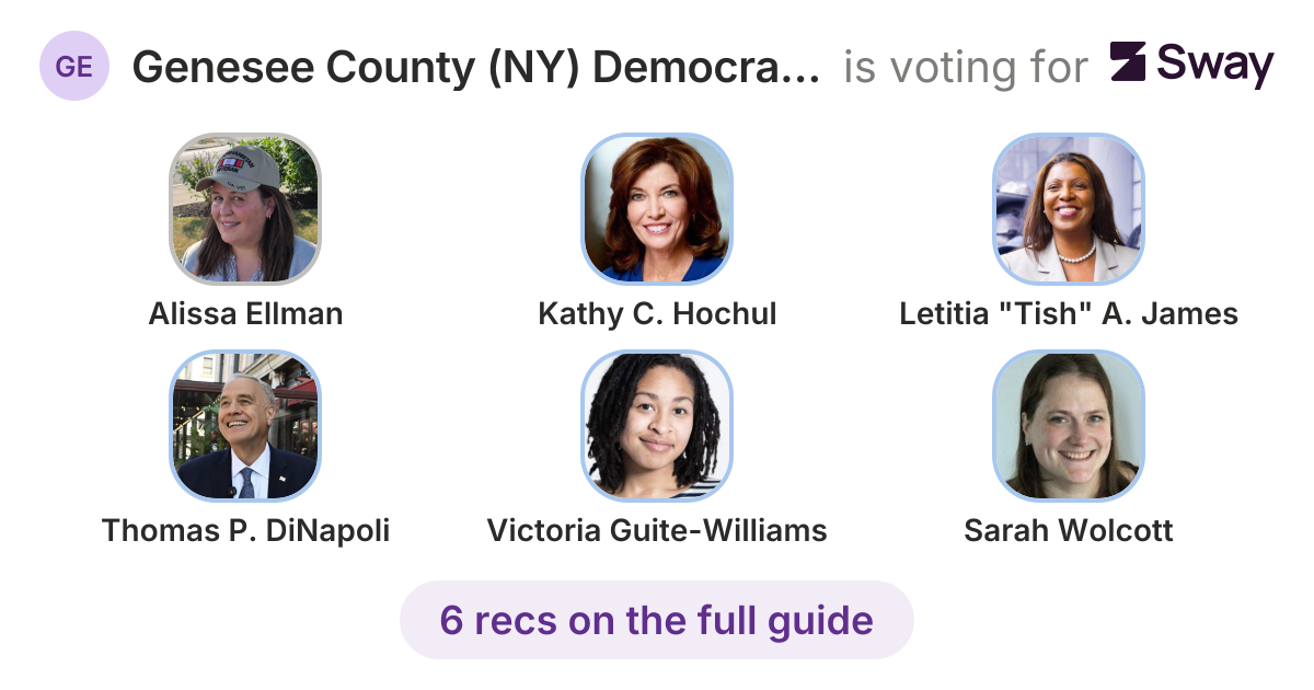 Genesee County (NY) Democratic Committee 2026 Endorsements ...