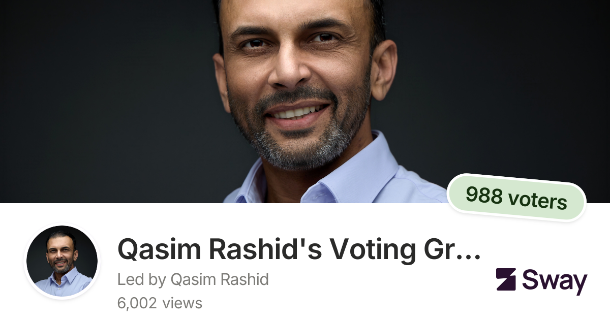 Qasim Rashid's Voting Group | Sway