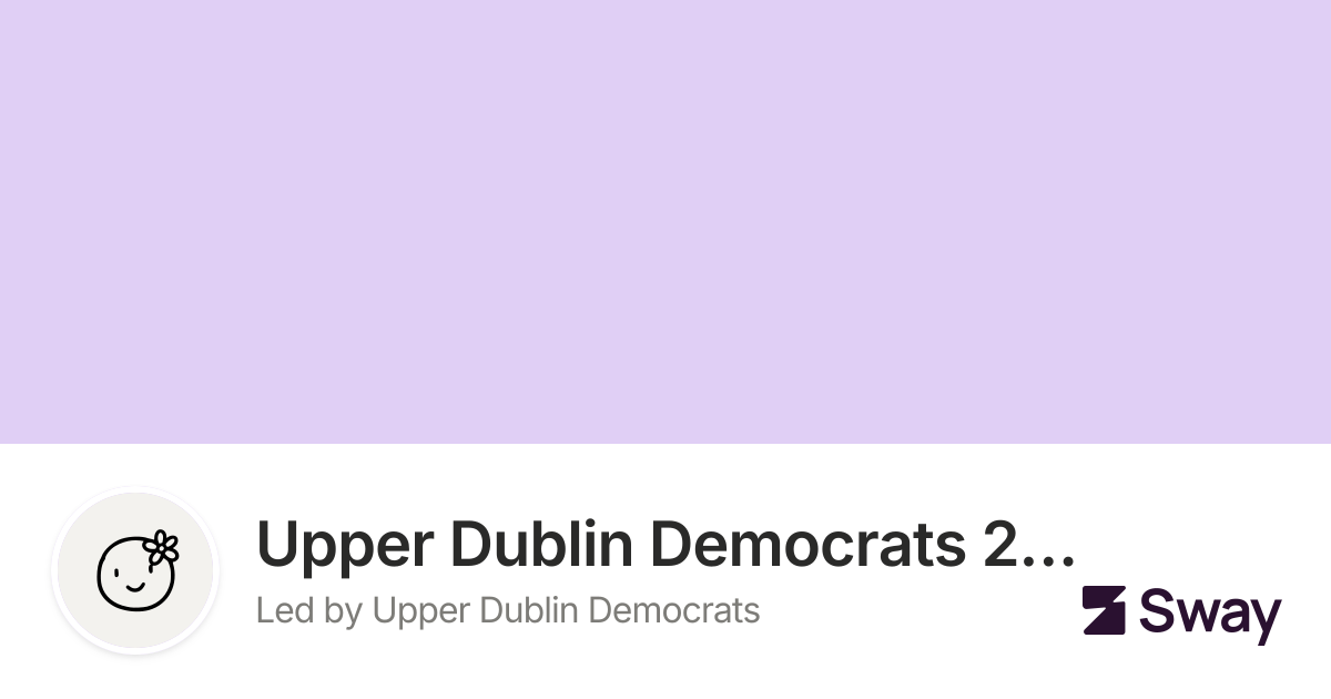 Upper Dublin Democrats 2026 Endorsements | Sway