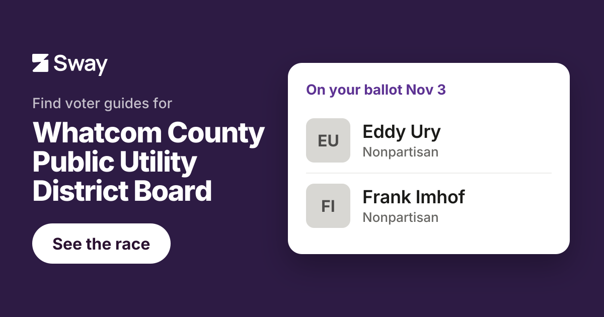 2026 Whatcom County Public Utility District Board - District 1 ...