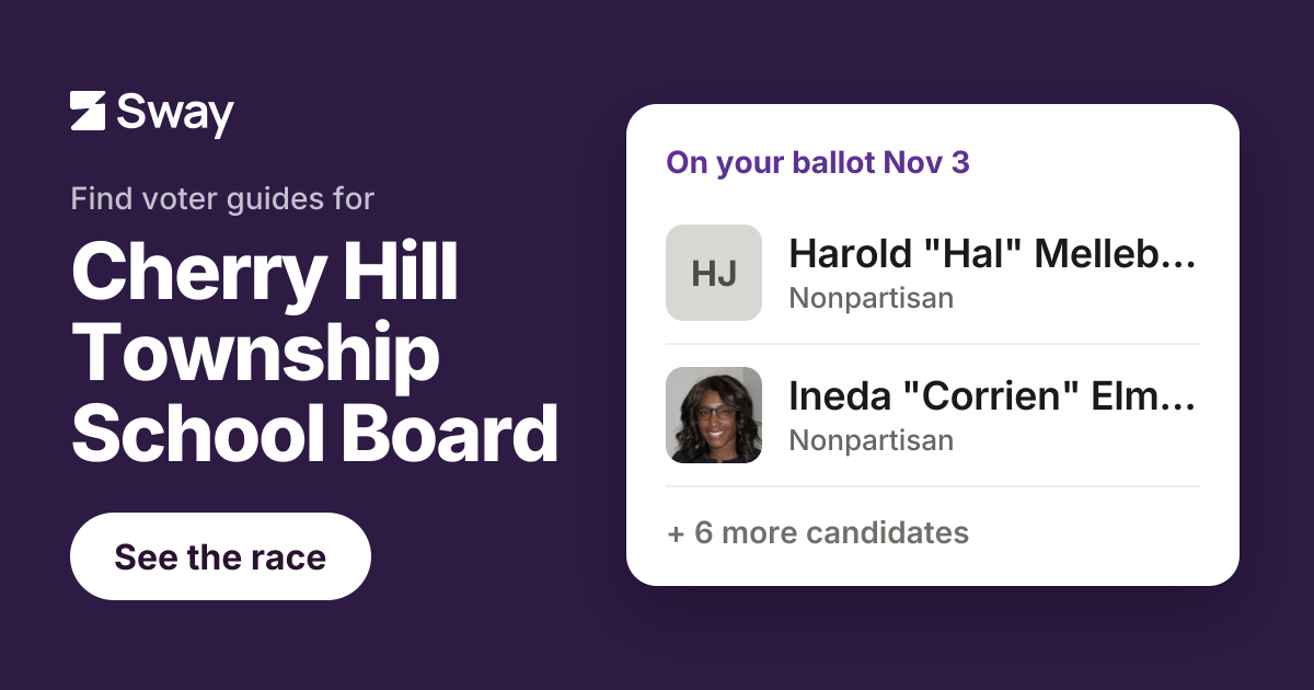 2026 Cherry Hill Township School Board, New Jersey endorsements | Sway