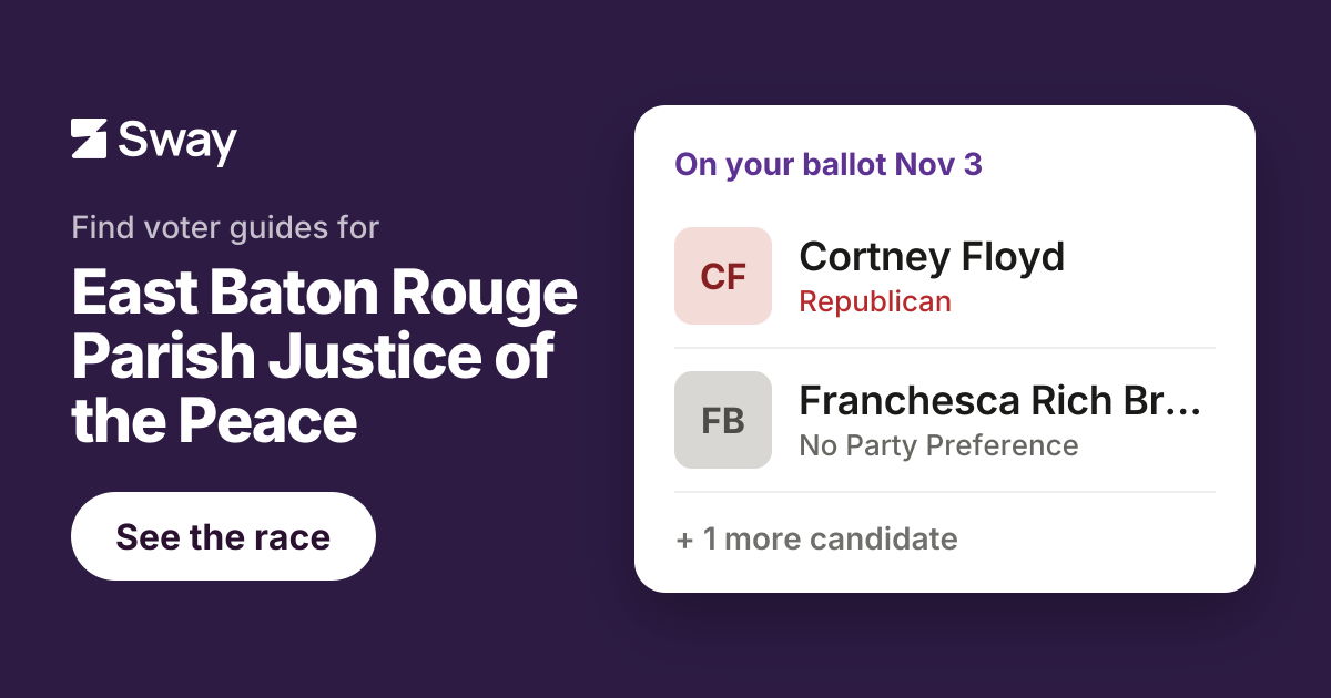 2026 East Baton Rouge Parish Justice of the Peace - District 5 ...