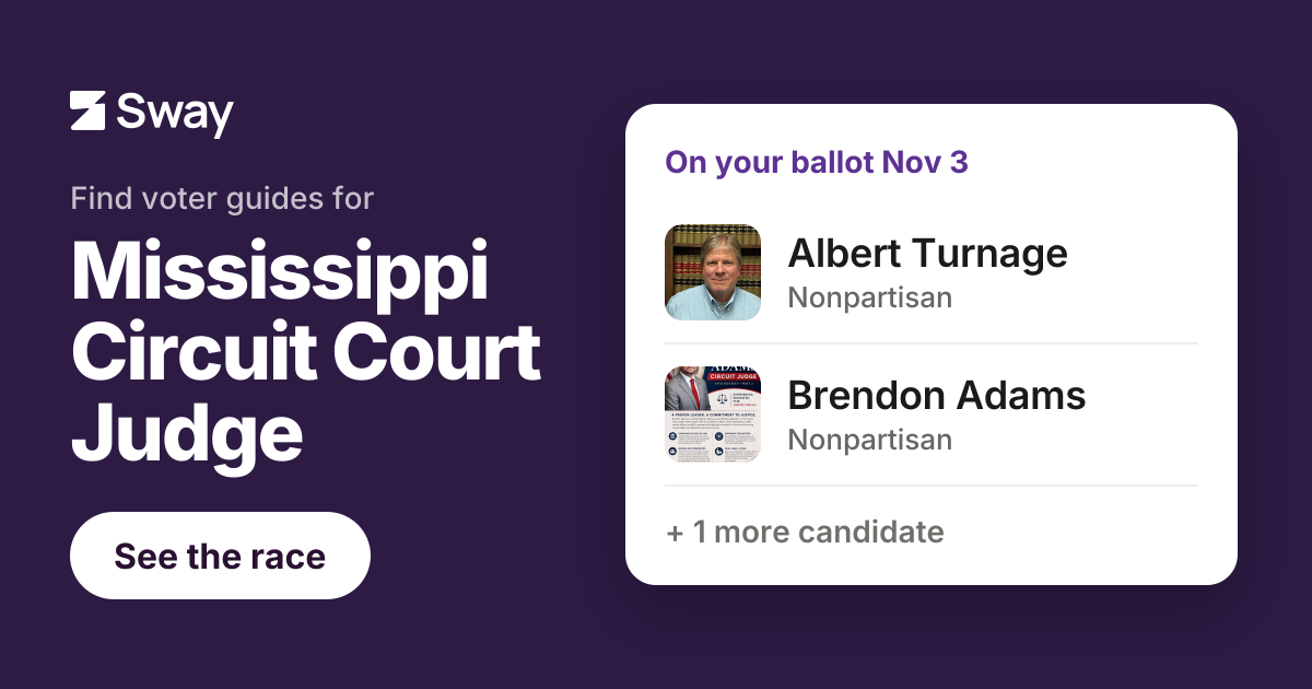 2026 Mississippi Circuit Court Judge - District 14-2 race | Sway
