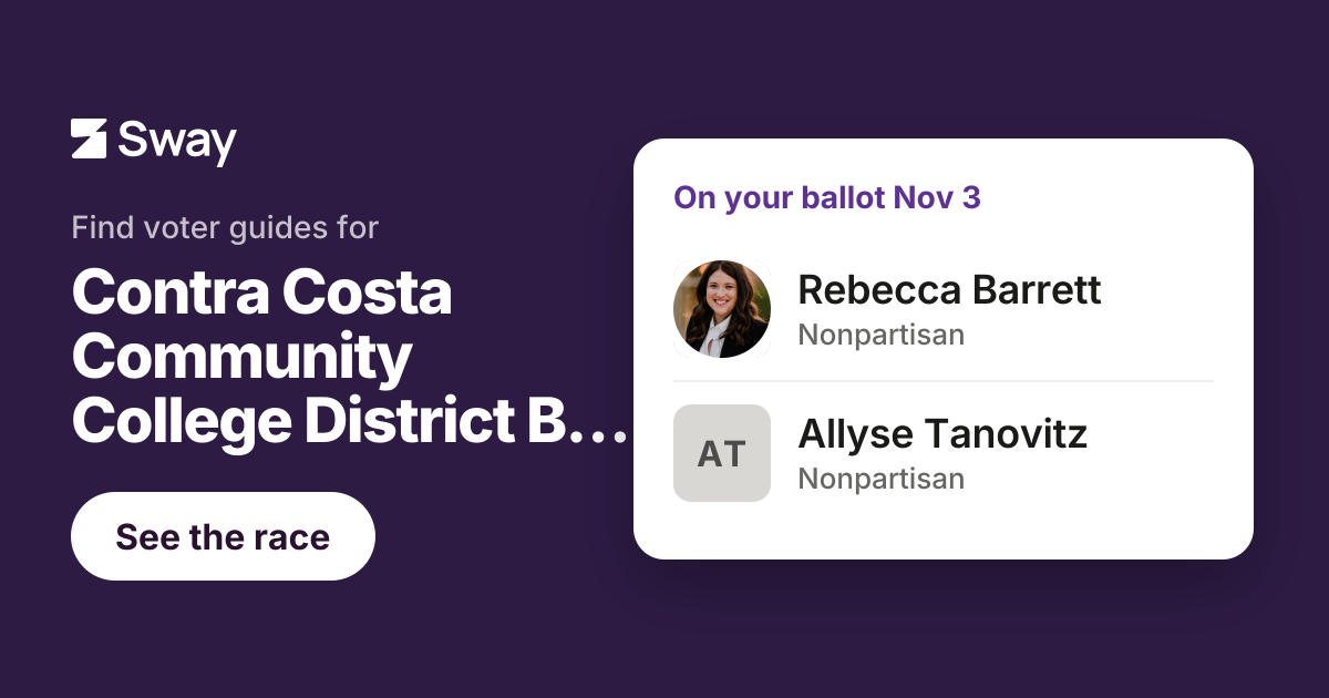2026 Contra Costa Community College District Board - Ward 3, California ...